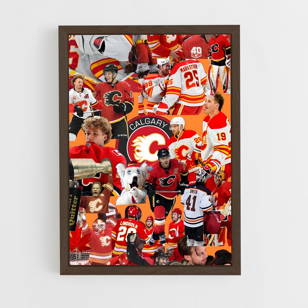 Poster Flames en Fusion – affiche Hockey sur glace (vue 5)